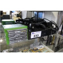 XBOX ONE GAME CONSOLE WITH ASSORTED GAMES