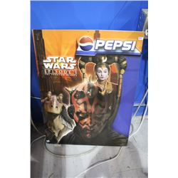 Star Wars Episode I Pepsi コレクションスタンド STAR WARS EPISODE 1 PEPSI DISPENSER COVER AND 3D PROMO PICTURE