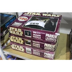 3 STAR WARS JIGSAW PUZZLES