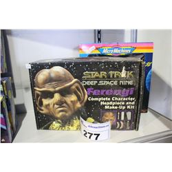 STAR TREK FERENGI MAKEUP KIT & STAR SHIP COLLECTOR SET