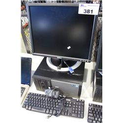 DELL OPTIPLEX 7010 PC COMPUTER WITH DELL LCD MONITOR, KEYBOARD & MOUSE