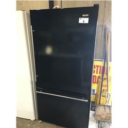 JENN-AIRE BLACK FRIDGE WITH BOTTOM FREEZER