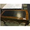 Image 2 : FRENCH STYLE LEATHER TOP WRITING DESK WITH THREE DRAWERS