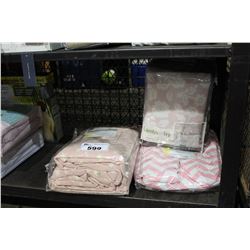 SHELF LOT OF BEDDING