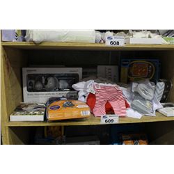 SHELF LOT OF DEPARTMENT STORE GOODS: BABY AND NURSERY ITEMS