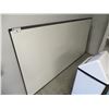 Image 1 : LARGE QUARTER WHITEBOARD 96.25"X50" (SOME FREIGHT DAMAGE - SUGGEST VIEWING)