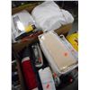 Image 2 : BOX LOT OF THROW PILLOW/DRAW ORGANIZER/STAR SHOWER SLIDE SHOW/ASSORTED MISC LINEN