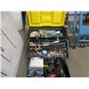 Image 2 : 2 TRIPODS/LEVEL/HAMMOCK/SHARK VAC/TOOLBOX & CONTENTS/2 LARGE WOOD DOORS/ACCESS DOOR