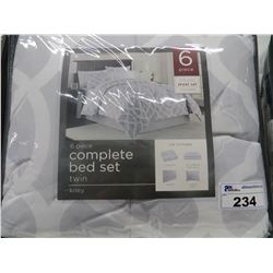 KILEY 6 PC TWIN SIZE COMPLETE BED SET