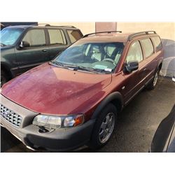 2002 VOLVO XC70, 4DR SW, RED, VIN # YV1SZ58D721079774