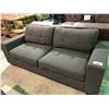 Image 2 : CHARCOAL FABRIC 2 SEAT SOFA & LOVE SEAT