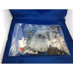 BAG OF ASSORTED COLLECTOR COINS & CURRENCY