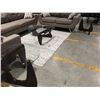 Image 1 : 3 PCS CONTEMPORARY GLASS TOP COFFEE TABLE & END TABLE SET