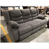 Image 2 : 2PCS GREY UPHOLSTERED RECLINING SOFA & LOVE SEAT SET