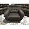 Image 2 : GREY  UPHOLSTERED CONTEMPORARY LIVING ROOM ACCENT CHAIR