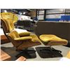 Image 2 : MID CENTURY EAMES LOUNGE CHAIR WITH FOOT STOOL - UPHOLSTERY SHOW MUCH WEAR