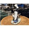 Image 2 : ROYAL COPENHAGEN PORCELAIN FIGURINE "WOMAN WITH GOATS" STANDS 9"HIGH