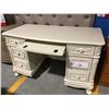 Image 2 : WHITE DOUBLE PEDESTAL PRINCESS DESK