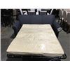 Image 2 : BLUE UPHOLSTERED 3 SEATER SOFA BED