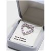 Image 2 : STERLING SILVER NATURAL AMETHYST (FEBRUARY BIRTHSTONE) HEART SHAPED PENDANT NECKLACE WITH CHAIN.