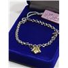 Image 2 : STERLING SILVER RHODIUM PLATED DIAMOND (FIRST LOVE) BRACELET.