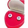 Image 2 : STERLING SILVER ANTIQUE DESIGN AMETHYST (FEBRUARY BIRTHSTONE, APP. 1.2CT) EARRINGS. RETAIL $250