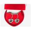 Image 2 : SILVER GENUINE GARNET (JANUARY BIRTHSTONE, APP.6CT) EARRINGS. RETAIL $200