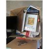 Image 2 : 4 BOXES OF ASSORTED HOUSE HOLD ITEMS/KITCHEN ITEMS/ETC & FOAM BOARDS