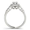 Image 2 : 1.55 CTW Certified VS/SI Diamond Solitaire Halo Ring 18K White Gold - REF-394M2F - 26979