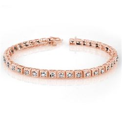 1.0 CTW Certified VS/SI Diamond Bracelet 10K Rose Gold - REF-87F5M - 10732