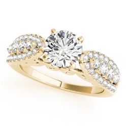 1.7 CTW Certified VS/SI Diamond Solitaire Ring 18K Yellow Gold - REF-414T9X - 27875