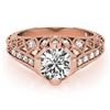 Image 1 : 1.25 CTW Certified VS/SI Diamond Solitaire Antique Ring 18K Rose Gold - REF-384M2F - 27313