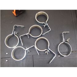 3" Capacity Pipe Clamps, 6 Total