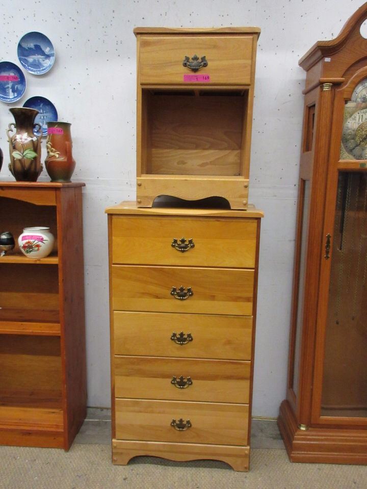 Narrow Pine Dresser Bedside Table