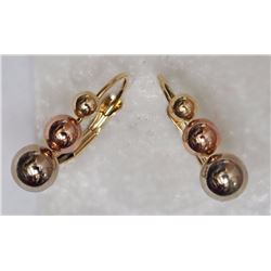 #11-14KT YELLOW GOLD EARRINGS