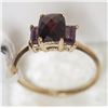 Image 1 : #22-9KT YELLOW GOLD GARNET (2.41CT) RING