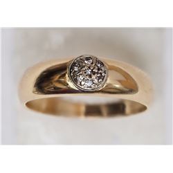 #23-10KT  YELLOW -WHITE  GOLD DIAMOND (0.07CT)