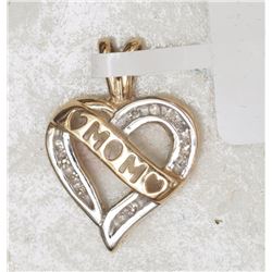 #29-10KT YELLOW GOLD DIAMOND (0.14CT) ''MOM''