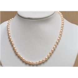 #31-STERLING SILVER FRESHWATER PEARL NECKLACE