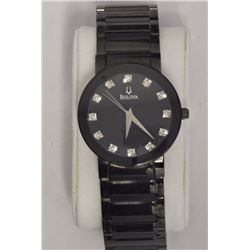 #34-BULOVA DIAMOND MEN'S WATCH