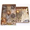 Image 1 : TWO FLATS WITH LIT ANGEL CHRISTMAS TREE TOP AND
