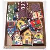 Image 1 : SET OF 12 WOODEN "BIRDHOUSE" CHRISTMAS