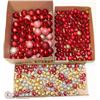 Image 1 : THREE FLATS WITH ASSORTED CHRISTMAS ORNAMENTS