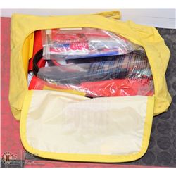 EMERGENCY CAR KIT, INCLUDES BOOSTER CABLES, FIRST