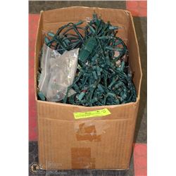 BOX OF 4 SETS OF MIDGET LIGHTS AND EXTRA BULBS -