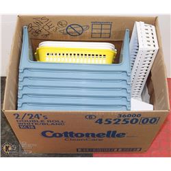 SET OF 6 STACKING STORAGE BASKETS & MORE.