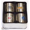 Image 1 : SET OF 4 MOPAR DODGE  ALUMINUM BEER CAN HOLDERS