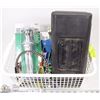 Image 1 : VARIOUS TOOLS, TOOLBOX, BUNGEE CORDS, SINK DRAIN,