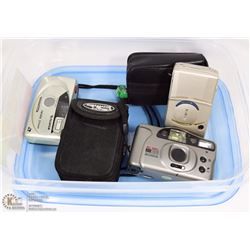 LOT OF 3 FILM CAMERAS, 2 IN CASES.
