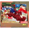 Image 1 : BOX OF CHRISTMAS ITEMS INCL. DECORATIVE